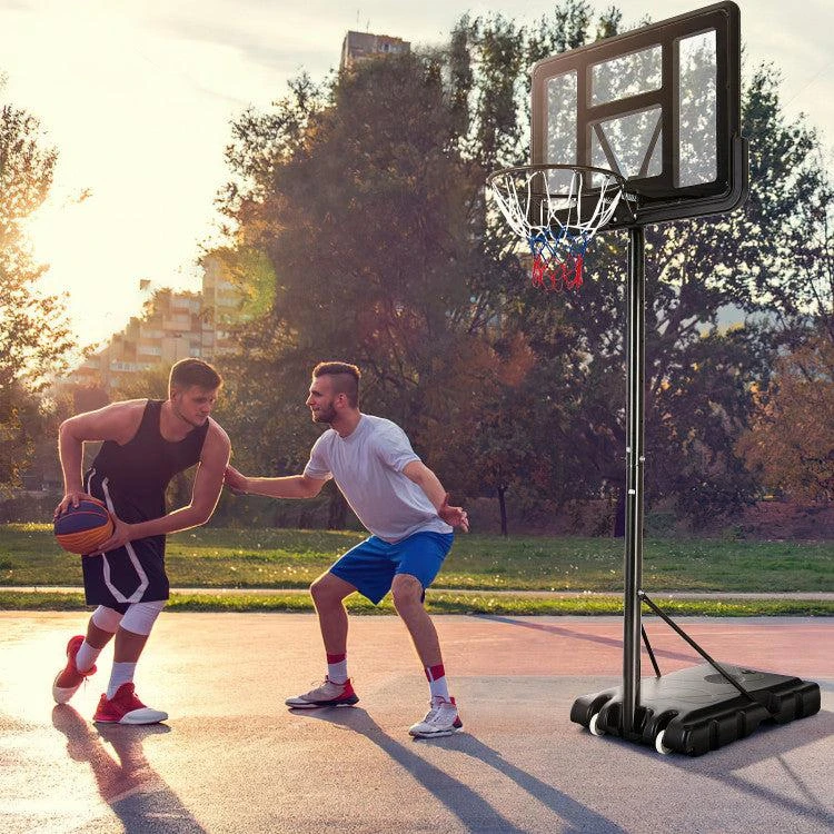 商品Hivvago|Adjustable Portable Basketball Hoop Stand with Shatterproof Backboard Wheels,价格¥1983,第2张图片详细描述