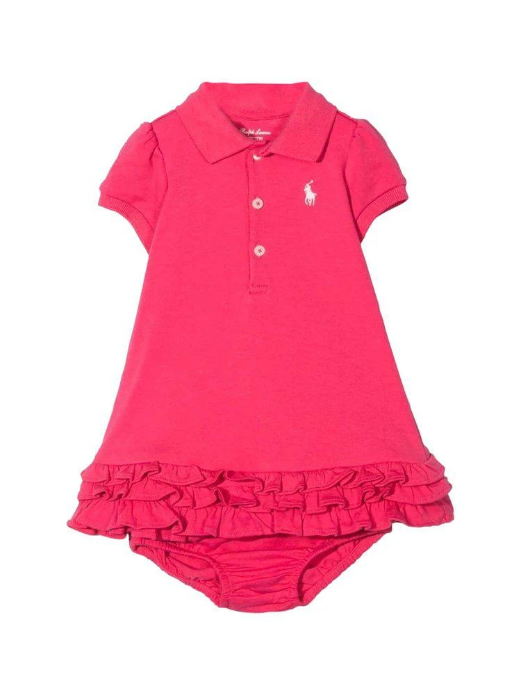 商品Ralph Lauren|Ralph Lauren Kids Polo Pony Short-Sleeved Ruffled Dress Set,价格¥244,第1张图片