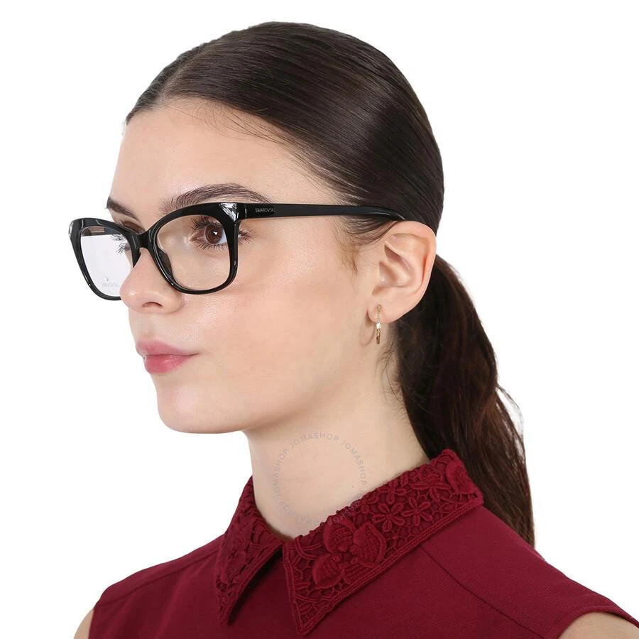 商品Swarovski|Demo Cat Eye Ladies Eyeglasses SK5292 001 52,价格¥261,第2张图片详细描述