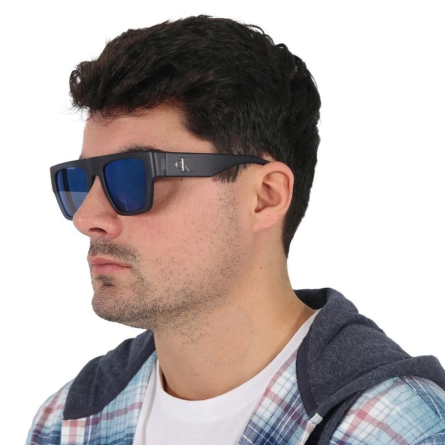 商品Calvin Klein|Blue Browline Unisex Sunglasses CKJ22636S 405 53,价格¥187,第2�张图片详细描述