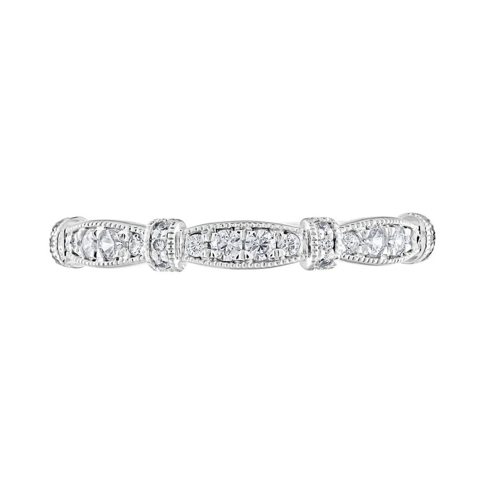 商品Macy's|Diamond Anniversary Band (1/5 ct. t.w.) 14k White Gold,价格¥6877,第3张图片详细描述