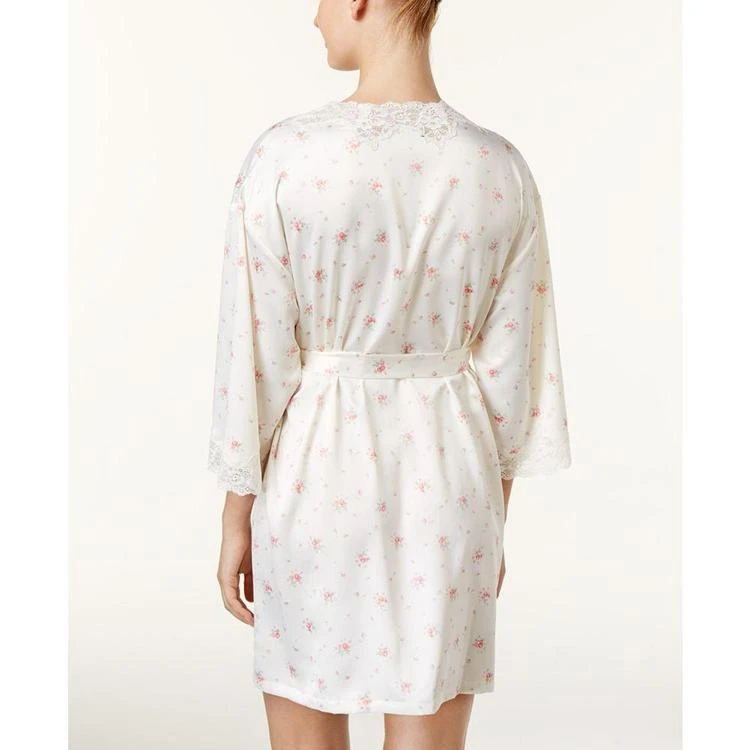 商品Ralph Lauren|Lace-Trimmed Printed Satin Wrap Robe,价格¥416,第3张图片详细描述