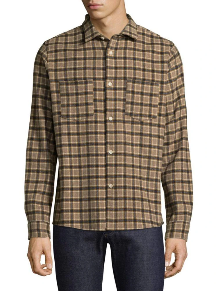 商品A.P.C.|Surchemise Windowpane Casual Button-Down Shirt,价格¥871,第1张图片