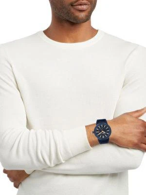 商品Salvatore Ferragamo|44MM Stainless Steel & Silicone Strap Watch,价格¥3947,第2张图片详细描述