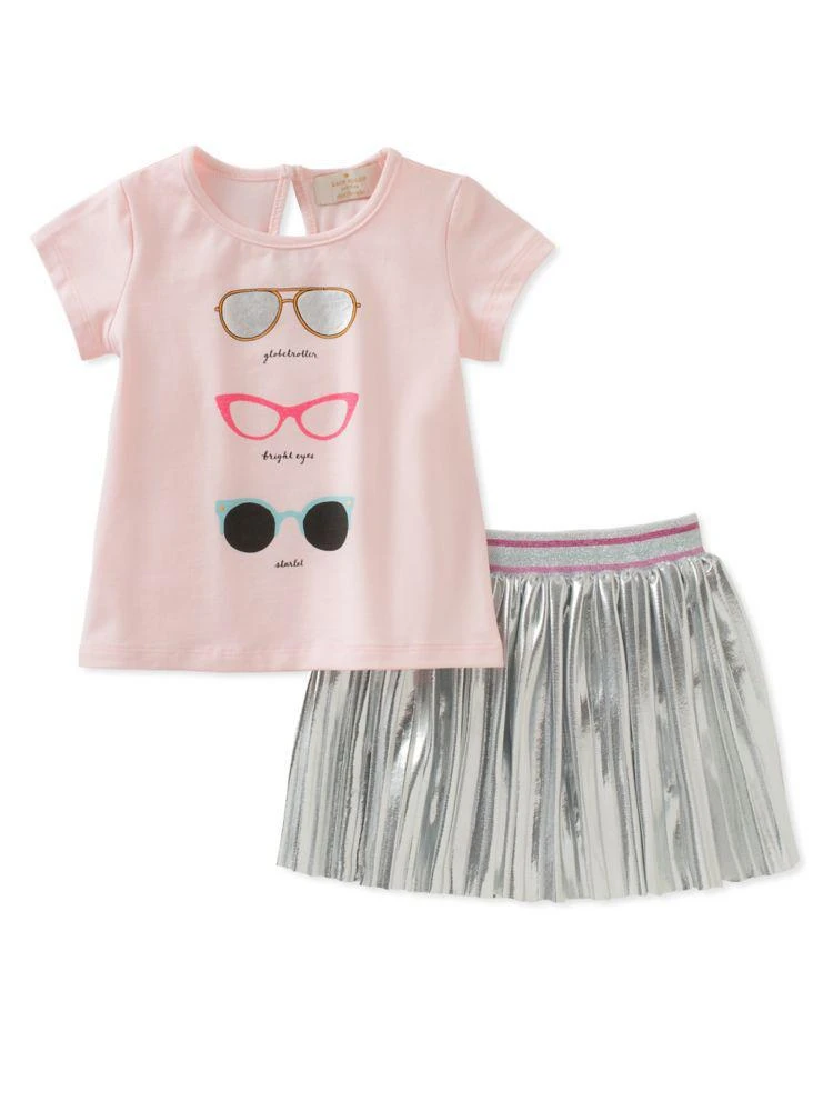 商品Kate Spade|Baby's Two-Piece Sunglasses Tee and Skirt Set,价格¥95,第2张图片详细描述