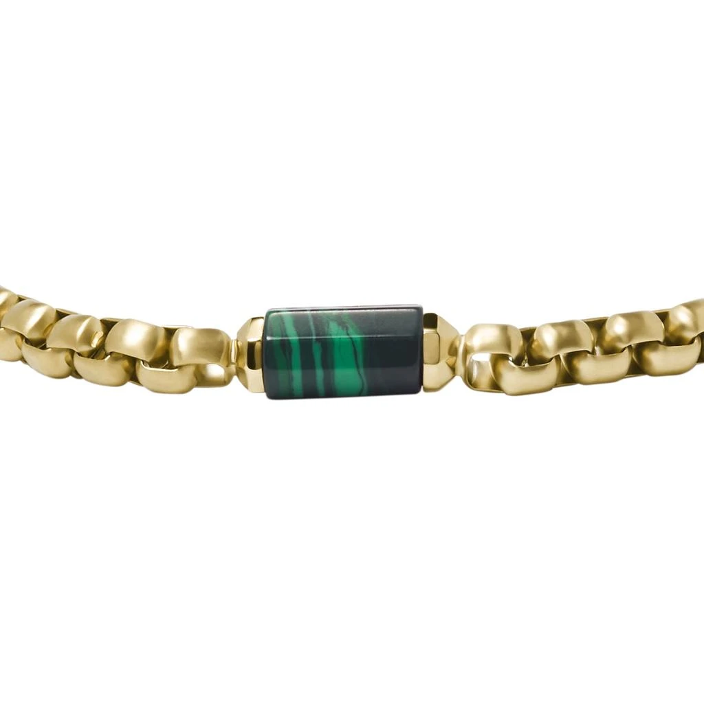 商品Fossil|Men's All Stacked Up Green Malachite Components Bracelet,价格¥241,第2张图片详细描述