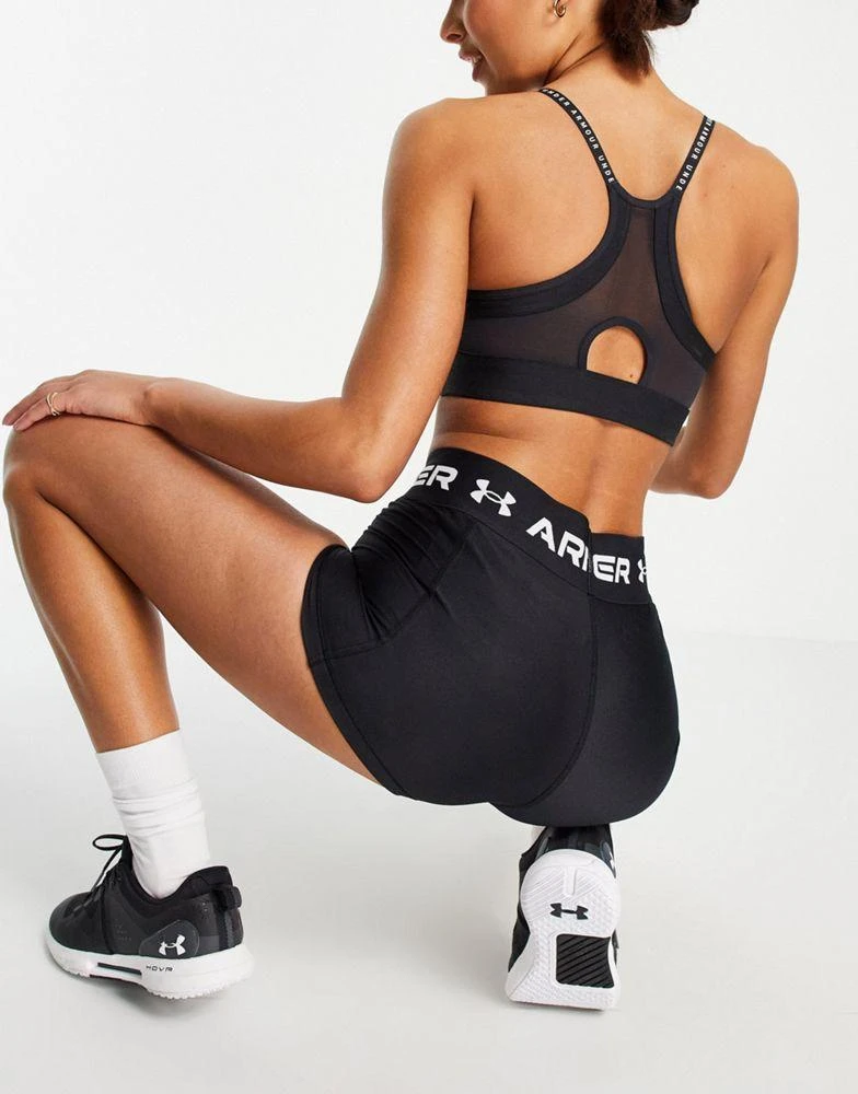商品Under Armour|Under Armour Training Heatgear booty shorts in black,价格¥126,第2张图片详细描述