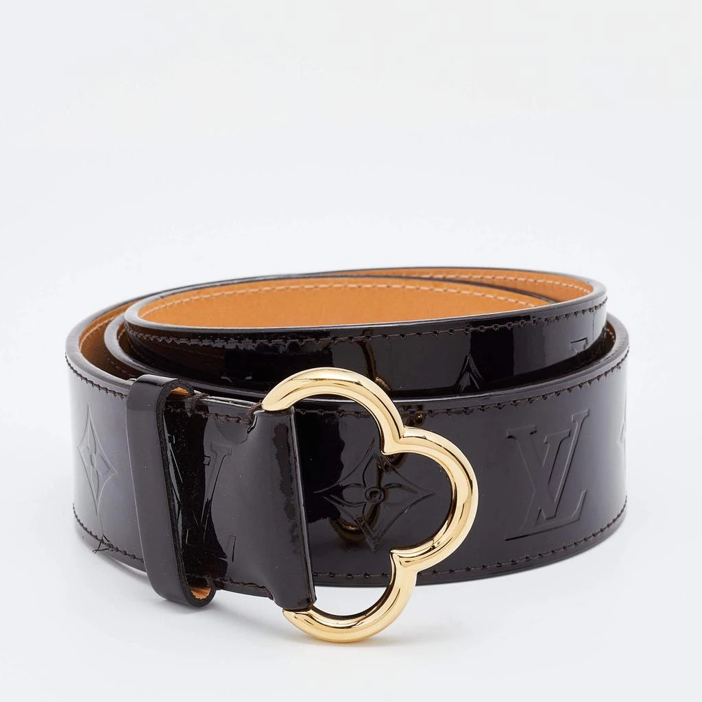 Louis Vuitton Amarante Vernis Leather LV Initiales Waist Belt 90 CM Louis  Vuitton