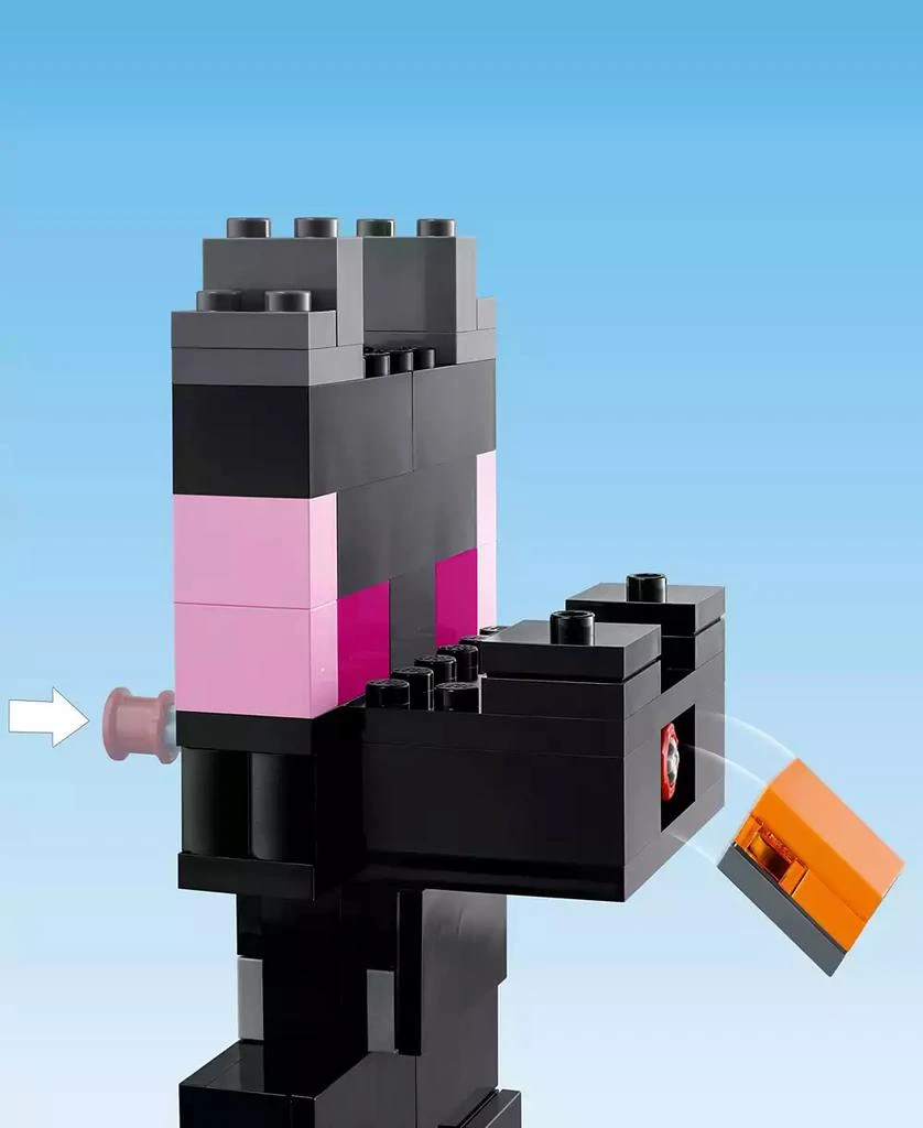 商品LEGO|Minecraft The End Arena 21242 Toy Building Set with End Warrior, Dragon Archer, Enderman and Shulke Figures,价格¥149,第3张图片详细描述