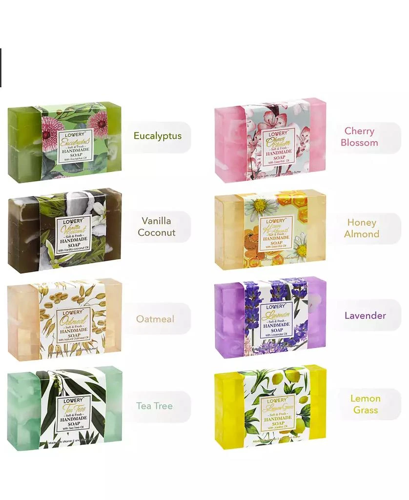商品Lovery|Handmade Soap Gift Set, Variety Pack Bath and Body Care Gift Set, 8 Piece,价格¥333,第2张图片详细描述