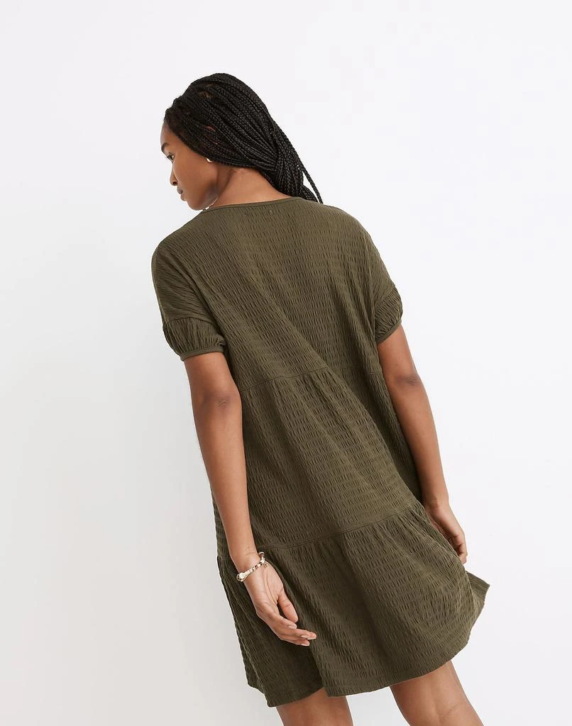 商品Madewell|(Re)sourced Crinkle-Knit Tiered Mini Dress,价格¥240,第3张图片详细描述