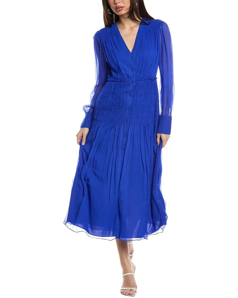 商品Jason Wu|V-Neck Chiffon Silk Midi Dress,价格¥1811,第1张图片