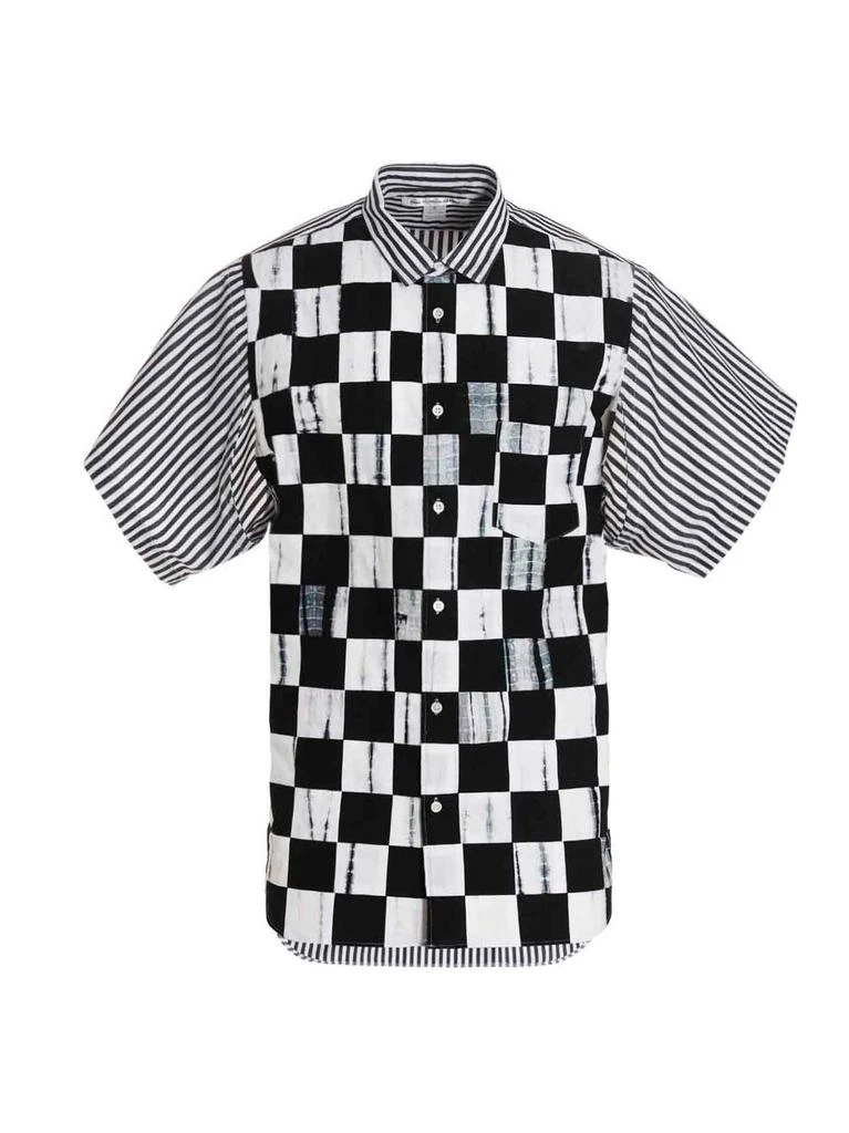 商品Comme des Garcons|Comme des Garçons Shirt Check Pattern Short Sleeved Shirt,价格¥1940,第1张图片详细描述