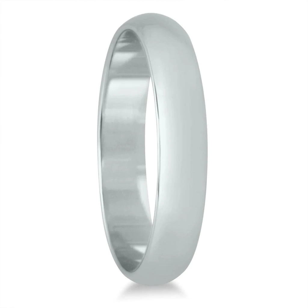 商品SSELECTS|3Mm Domed Comfort Fit Wedding Band In 14K White Gold,价格¥2549,第2张图片详细描述