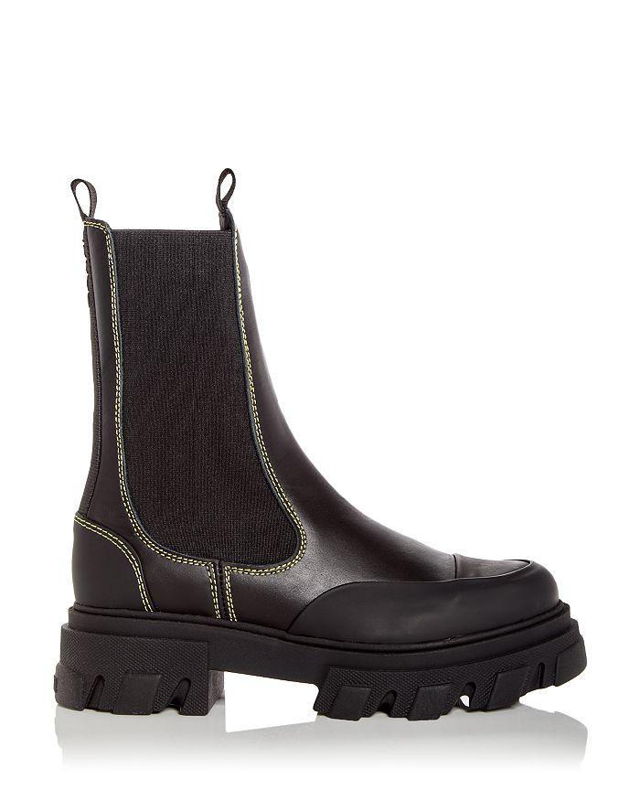 商品Ganni|Women's Platform Mid Calf Chelsea Boots,价格¥2328,第4张图片详细描述
