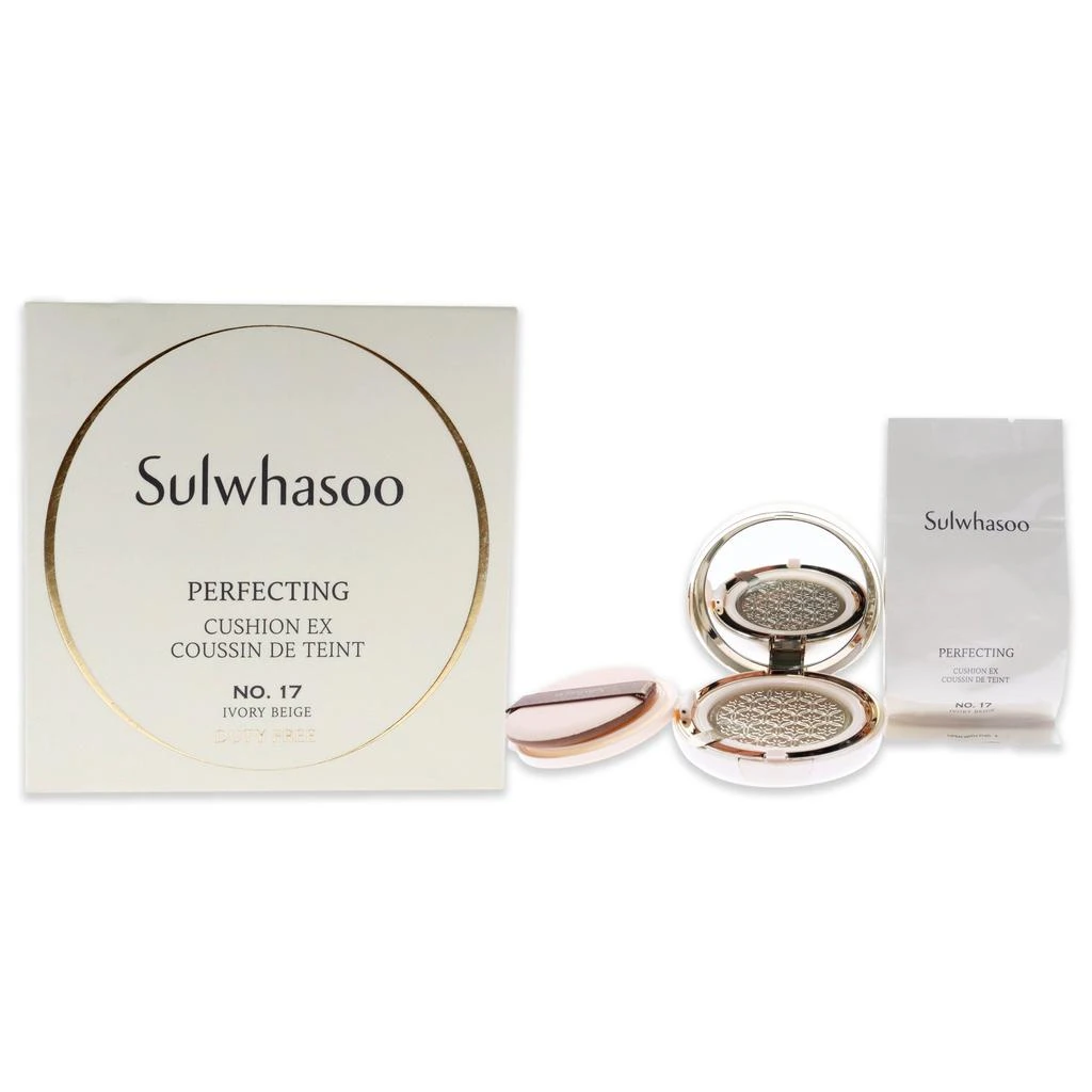 商品Sulwhasoo|Perfecting Cushion Ex SPF 50 - 17 Ivory Beige by Sulwhasoo for Women - 2 x 0.5 oz Foundation,价格¥476,第1张图片