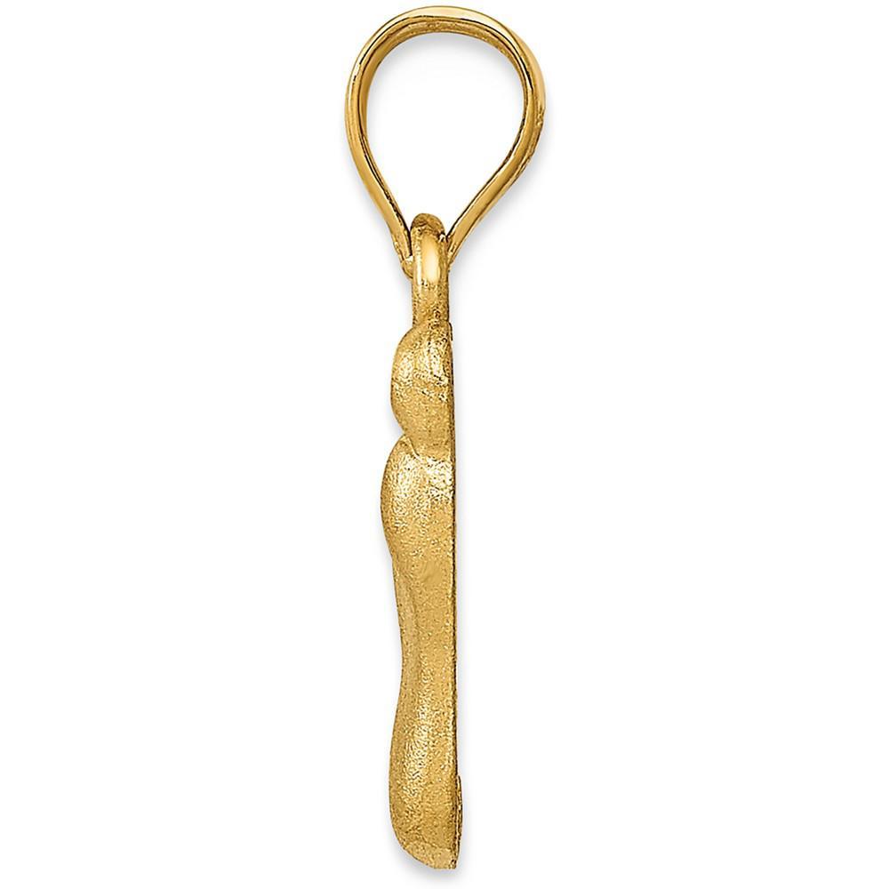 商品Macy's|Baby Foot Charm Pendant in 14k Yellow Gold,价格¥899,第4张图片详细描述
