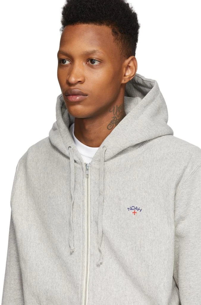 商品Noah|Grey Lightweight Zip 连帽衫,价格¥1021,第4张图片详细描述