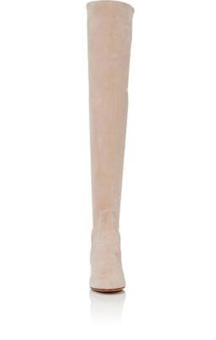 商品Valentino|Stretch-Suede Over-The-Knee Boots,价格¥8472,第4张图片详细描述