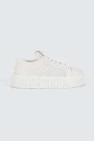 商品Miu Miu|MIU MIU 女士白色帆布鞋 5E726D-77T-F0009,价格¥3232,第1张图片