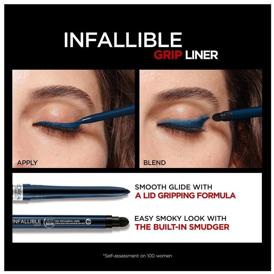 Grip Precision Gel Eyeliner, Smudge Resistant, Long Lasting Waterproof 商品