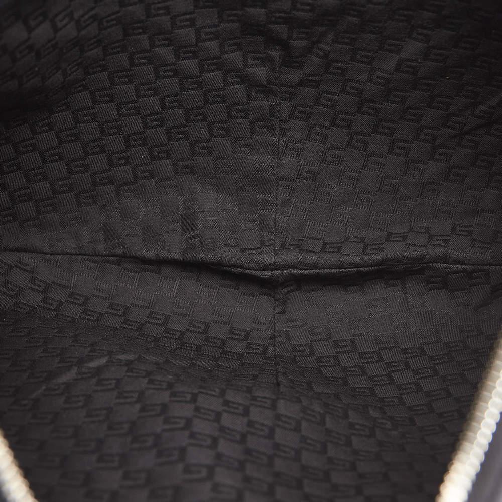 Gucci Black Reins Canvas Hobo Bag商品第5张图片规格展示
