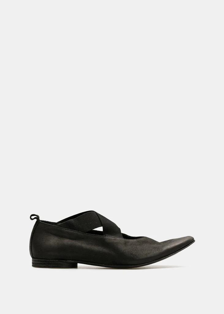 商品Uma Wang|Uma Wang Black Pointed Ballet Flats,价格¥3892,第1张图片