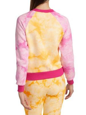 商品Warm|Two-Tone Tie Dye Crew Sweatshirt,价格¥249,第2张图片详细描述