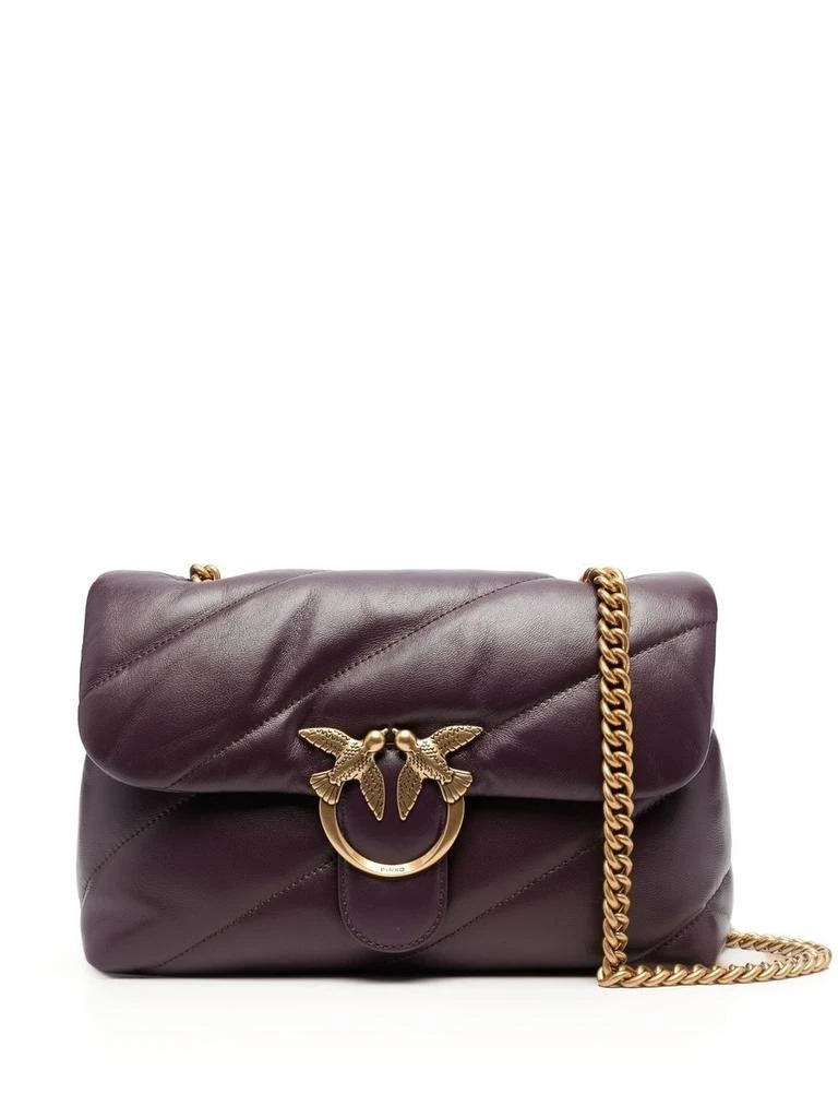 商品PINKO|Pinko women's purple leather shoulder bag,价格¥3240,第1张图片