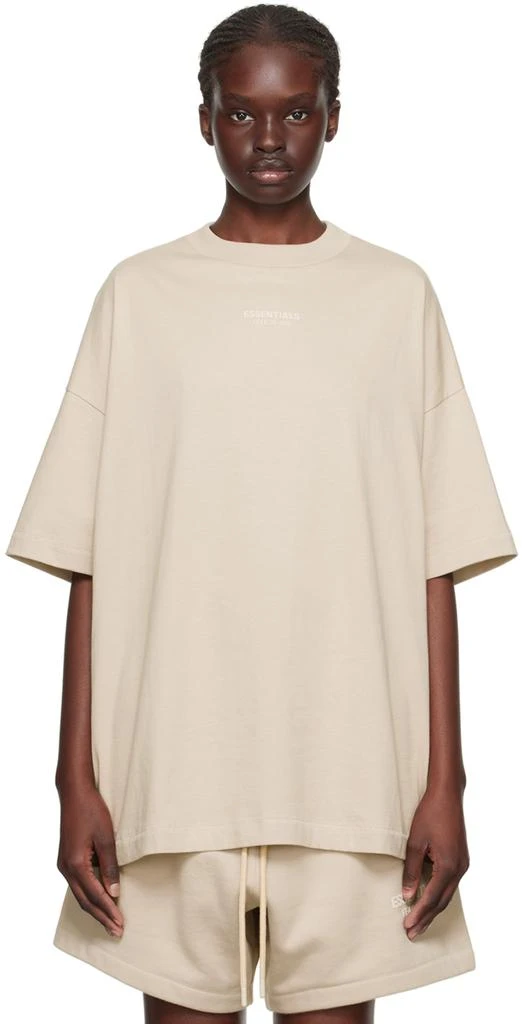 商品Essentials|Taupe Crewneck T-Shirt,价格¥275,第1张图片