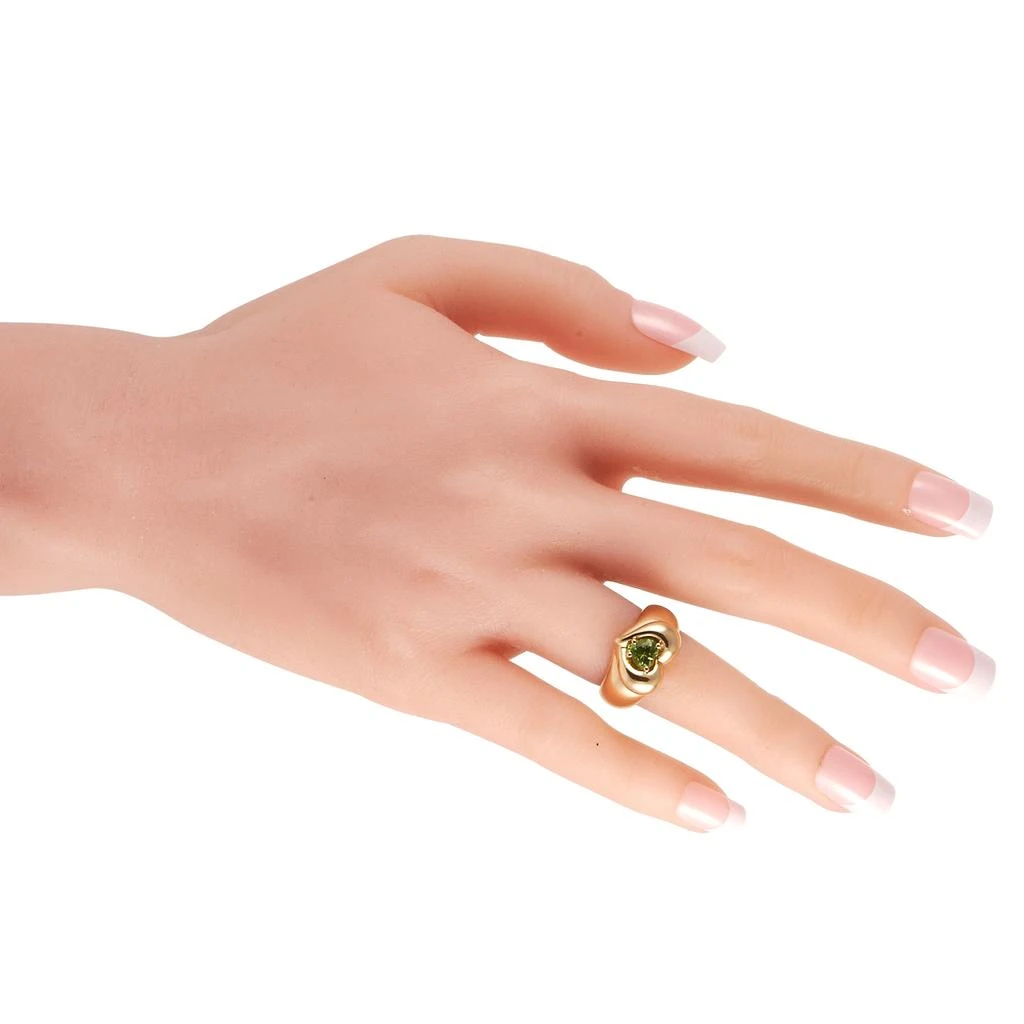 商品[二手商品] Van Cleef & Arpels|Van Cleef & Arpels 18K Yellow Gold Peridot Heart Ring,价格¥16537,第5张图片详细描述