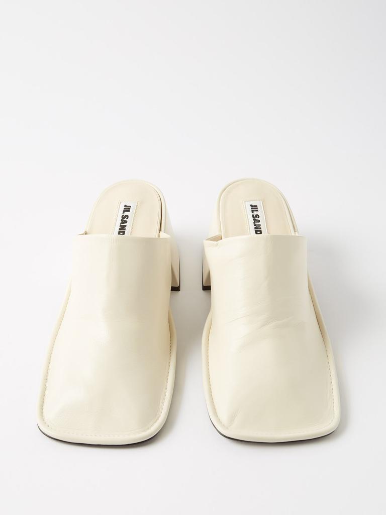 商品Jil Sander|Nikki square-toe leather mules,价格¥4364,第7张图片详细描述