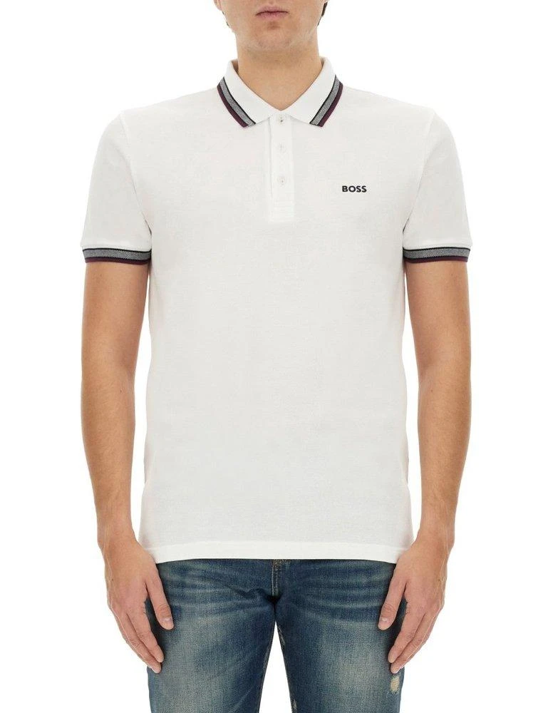 商品Hugo Boss|Boss Hugo Boss Logo Embroidered Short-Sleeved Polo Shirt,价格¥548,第1张图片