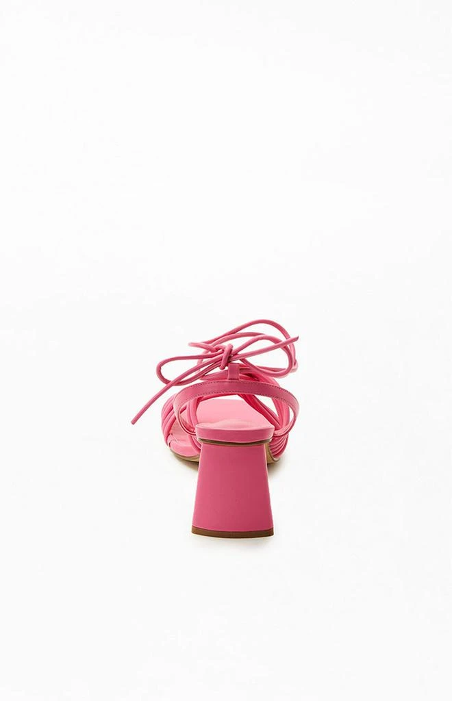 商品Daisy Street|Women's Pink Strappy Heeled Sandals,价格¥228,第3张图片详细描述