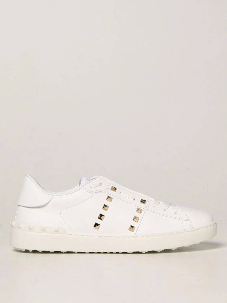商品Valentino|Valentino Garavani Rockstud Untitled leather sneakers,价格¥6446,第1张图片