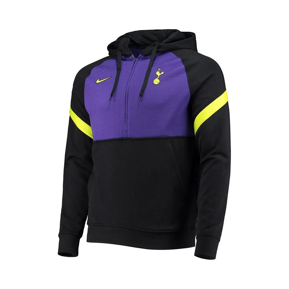 商品NIKE|Men's Purple, Black Tottenham Hotspur Travel Fleece Half-Zip Hoodie,价格¥778,第2张图片详细描述