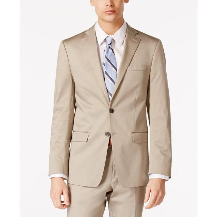 X-Fit Solid Tan Slim-Fit Suit 商品