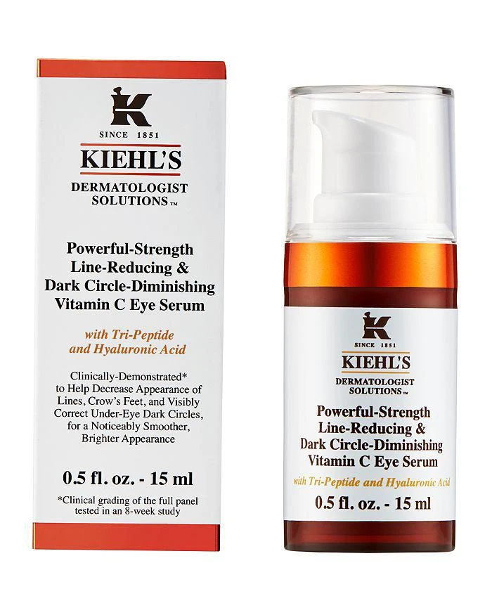 商品Kiehl's|Powerful-Strength Dark Circle-Reducing Vitamin C Eye Serum 0.5 oz.,价格¥445,第1张图片