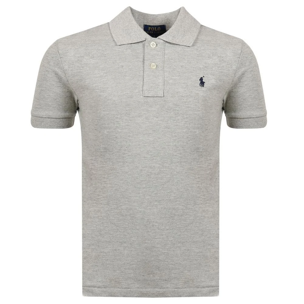 商品Ralph Lauren|Cotton Grey Polo Shirt,价格¥248,第1张图片