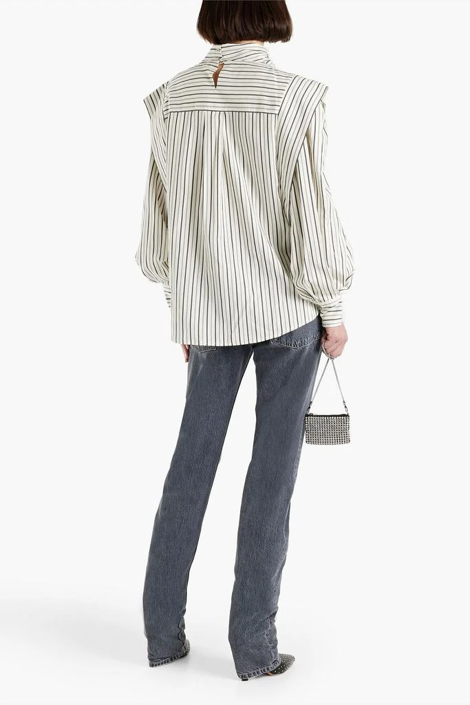 商品Isabel Marant|女式 Bianca 条纹真丝绉纱衬衫,价格¥1114,第3张图片详细描述