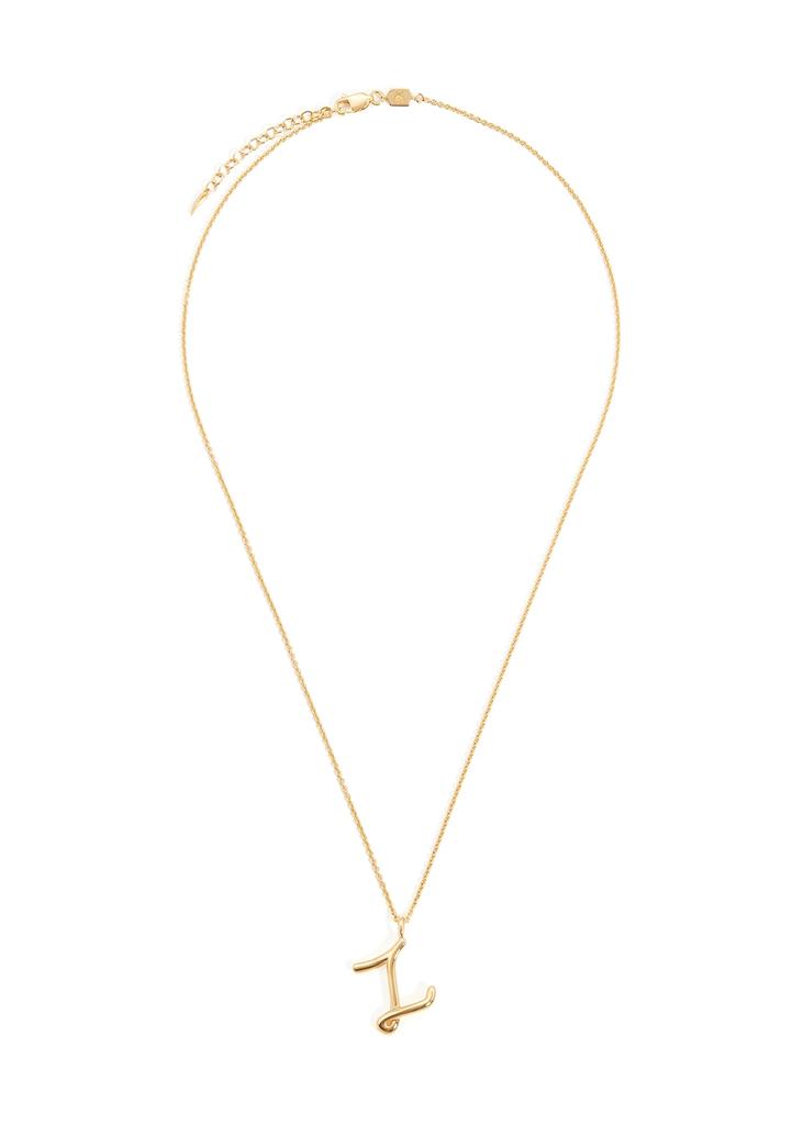 Z initial 18kt gold-plated necklace商品第1张图片规格展示