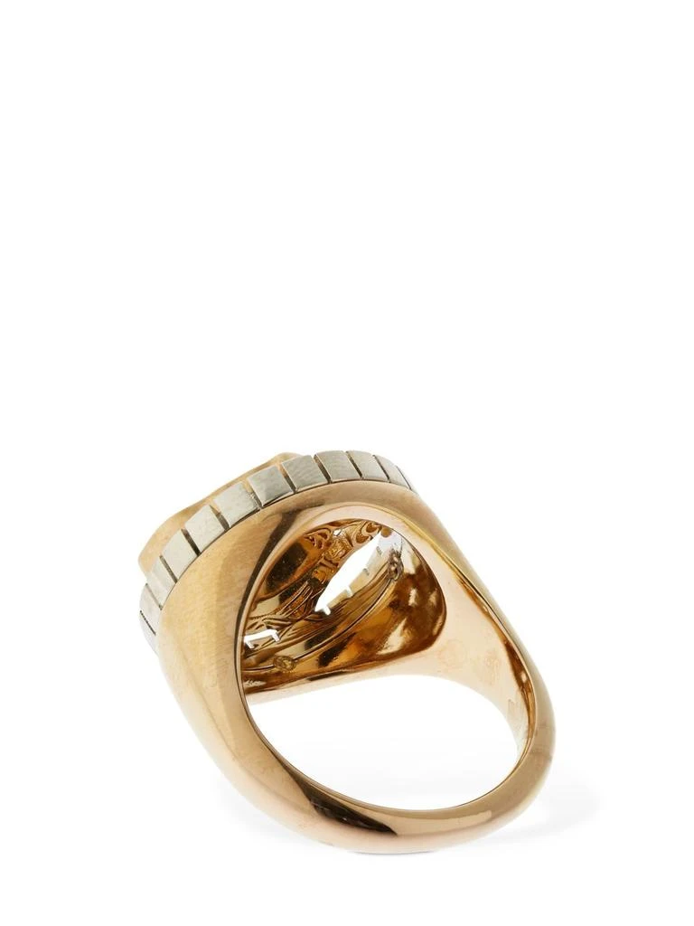 商品Versace|Medusa & Greek Motif Bicolor Thick Ring,价格¥2900,第3张图片详细描述