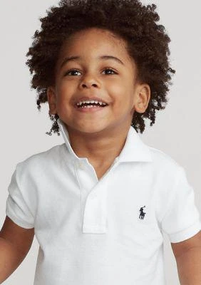 商品Ralph Lauren|Lauren Childrenswear Boys 2 7 Cotton Mesh Polo Shirt,价格¥353,第3张图片详细描述