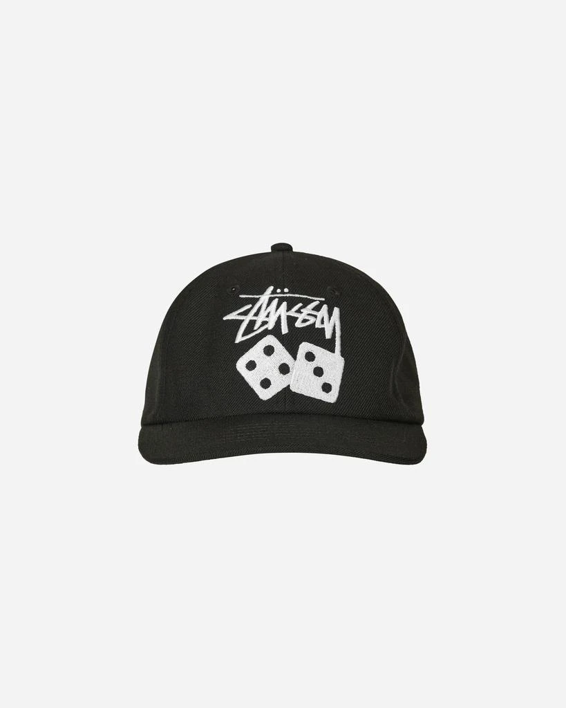 商品STUSSY|Stock Dice Low Pro Cap Black,价格¥393,第2张图片详细描述