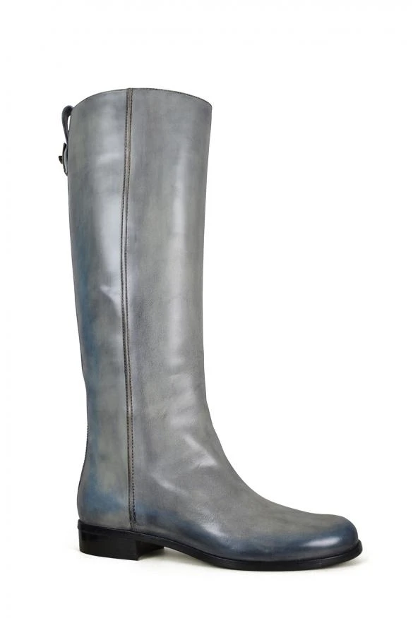 商品Fendi|Gray leather boots,价格¥4204,第3张图片详细描述