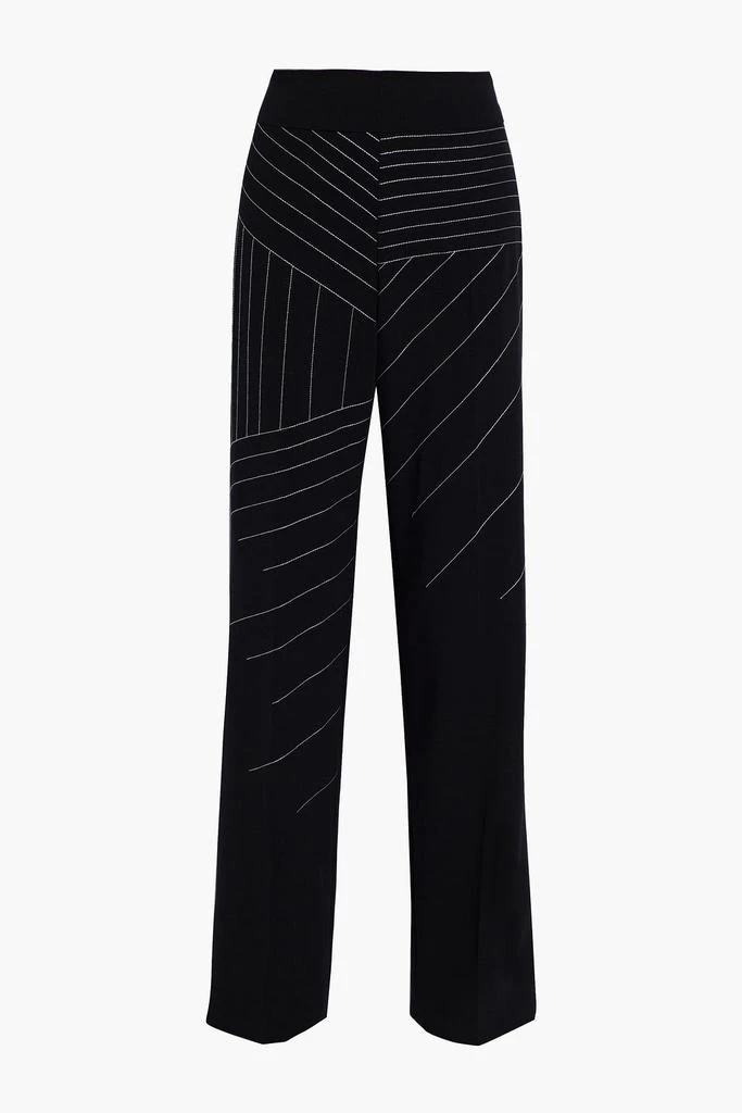 商品Akris|Carla topstitched wool-blend crepe straight-leg pants,价格¥3612,第3张图片详细描述