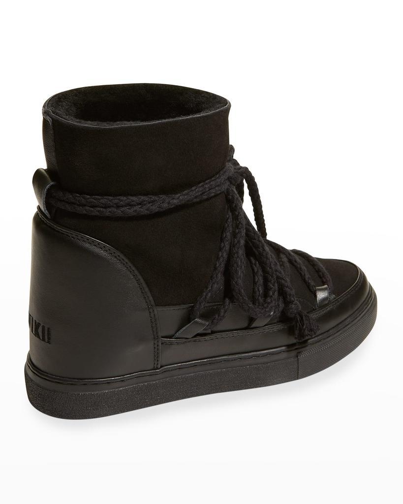 商品INUIKII|Classic Mixed Leather Wedge Snow Booties,价格¥2790,第5张图片详细描述