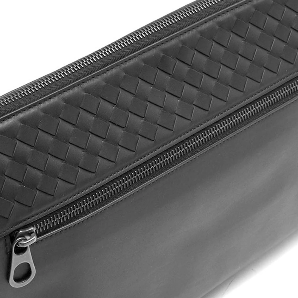 BOTTEGA VENETA 男士深灰色羊皮正面编织细节手拿包 441573-VM402-2199 商品