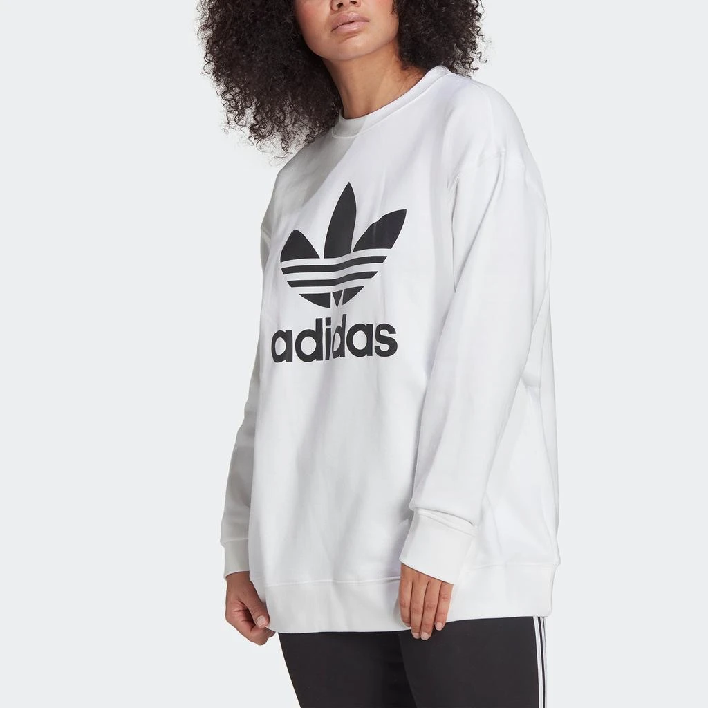 商品Adidas|Women's adidas Trefoil Crew Sweatshirt (Plus Size),价格¥240,第1张图片