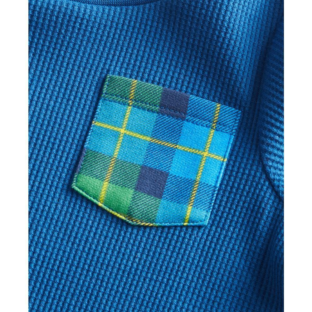 商品First Impressions|Baby Boys Plaid Pocket T-Shirt, Created for Macy's,价格¥37,第5张图片详细描述